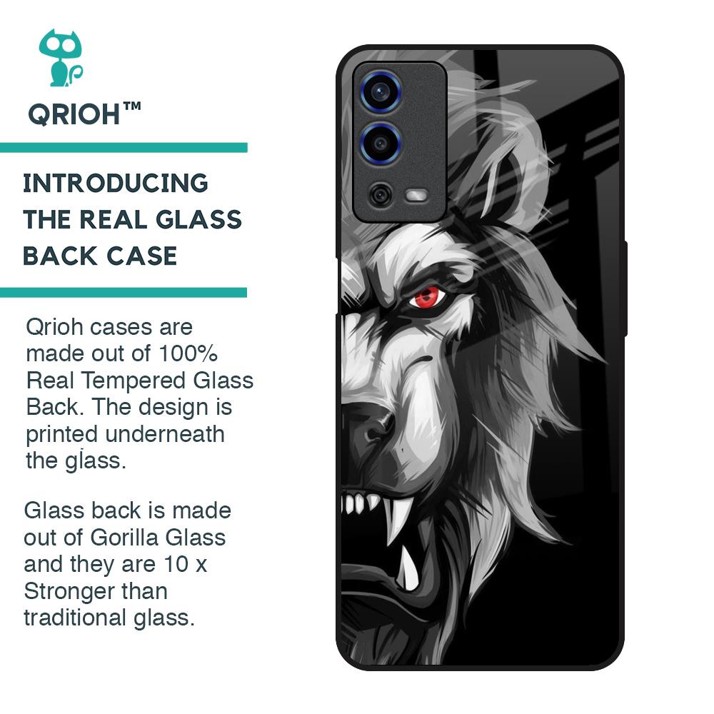 Wild Lion Glass Case for Oppo A55