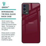 Classic Burgundy Glass Case for Oppo A55