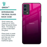Purple Ombre Pattern Glass Case for Oppo A55