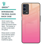 Pastel Pink Gradient Glass Case For Oppo A55