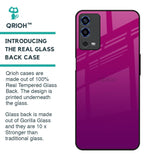 Magenta Gradient Glass Case For Oppo A55