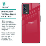 Solo Maroon Glass case for Oppo A55