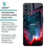 Brush Art Glass Case For Oppo A55