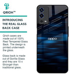 Blue Rough Abstract Glass Case for Oppo A55