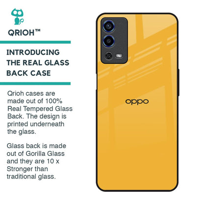 Fluorescent Yellow Glass case for Oppo A55