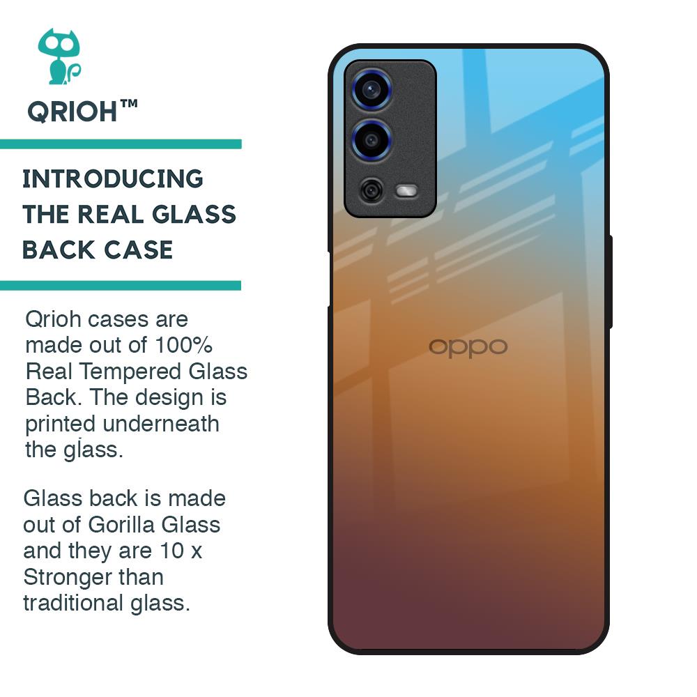 Rich Brown Glass Case for Oppo A55