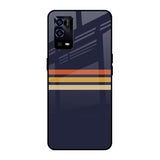 Tricolor Stripes Oppo A55 Glass Cases & Covers Online