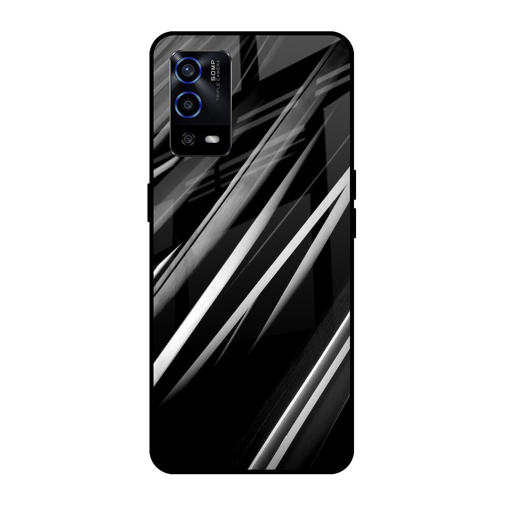 Black & Grey Gradient Oppo A55 Glass Cases & Covers Online