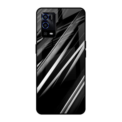 Black & Grey Gradient Oppo A55 Glass Cases & Covers Online