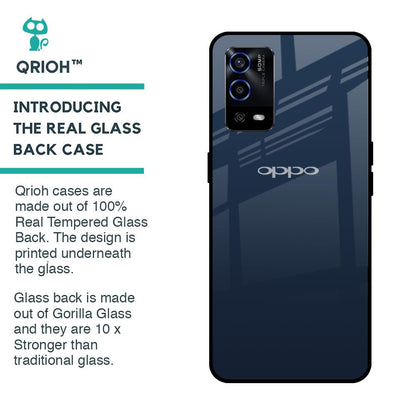 Overshadow Blue Glass Case For Oppo A55