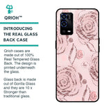 Shimmer Roses Glass case for Oppo A55