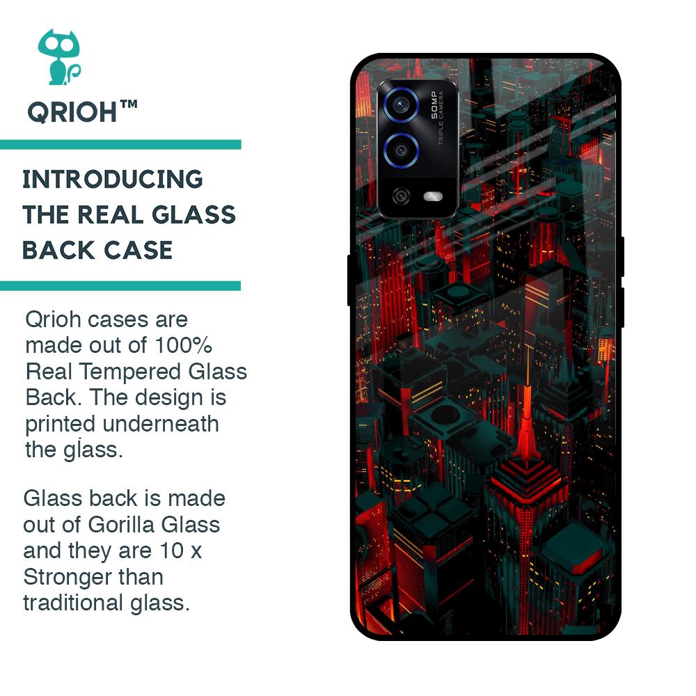 City Light Glass Case For Oppo A55