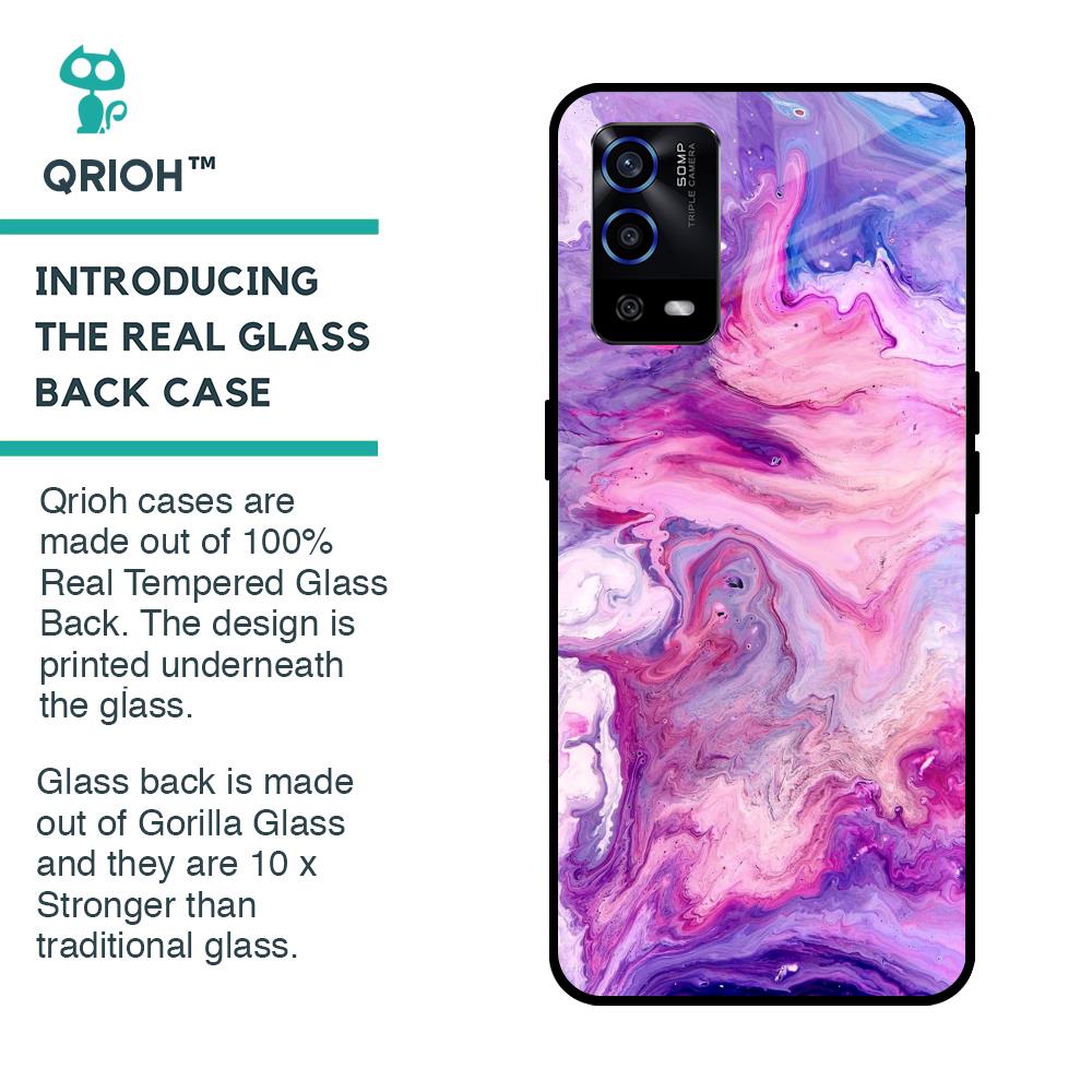 Cosmic Galaxy Glass Case for Oppo A55