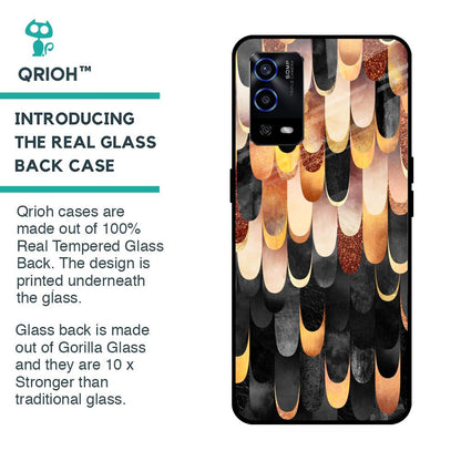 Bronze Abstract Glass Case for Oppo A55