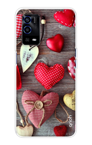 Valentine Hearts Oppo A55 Back Cover