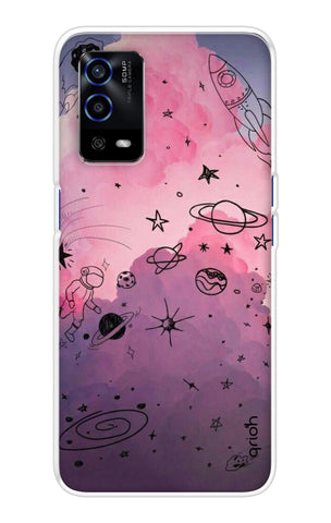 Space Doodles Art Oppo A55 Back Cover