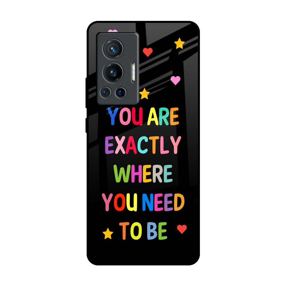 Magical Words Vivo X70 Pro Glass Back Cover Online