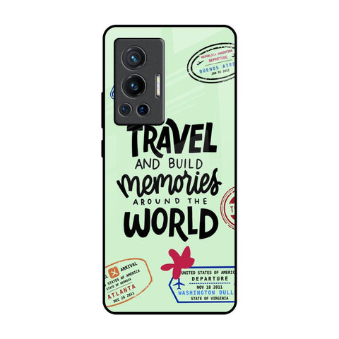 Travel Stamps Vivo X70 Pro Glass Back Cover Online