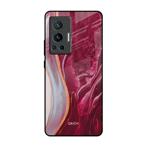 Crimson Ruby Vivo X70 Pro Glass Back Cover Online