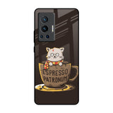 Tea With Kitty Vivo X70 Pro Glass Back Cover Online