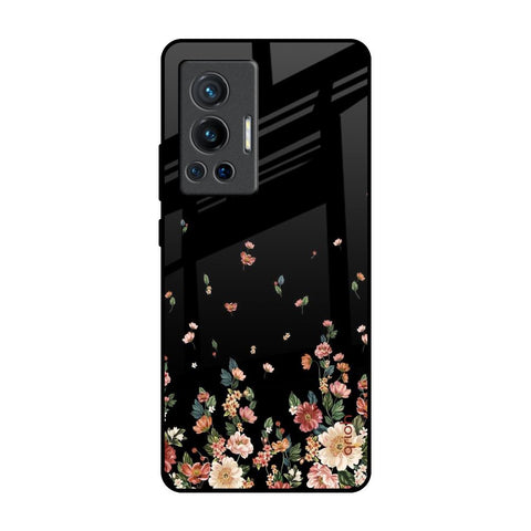 Floating Floral Print Vivo X70 Pro Glass Back Cover Online
