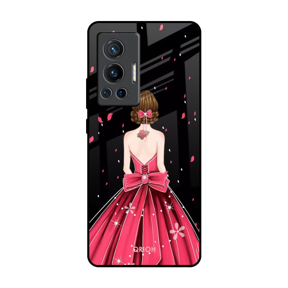 Fashion Princess Vivo X70 Pro Glass Back Cover Online