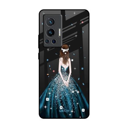 Queen Of Fashion Vivo X70 Pro Glass Back Cover Online