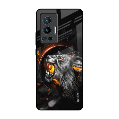 Aggressive Lion Vivo X70 Pro Glass Back Cover Online