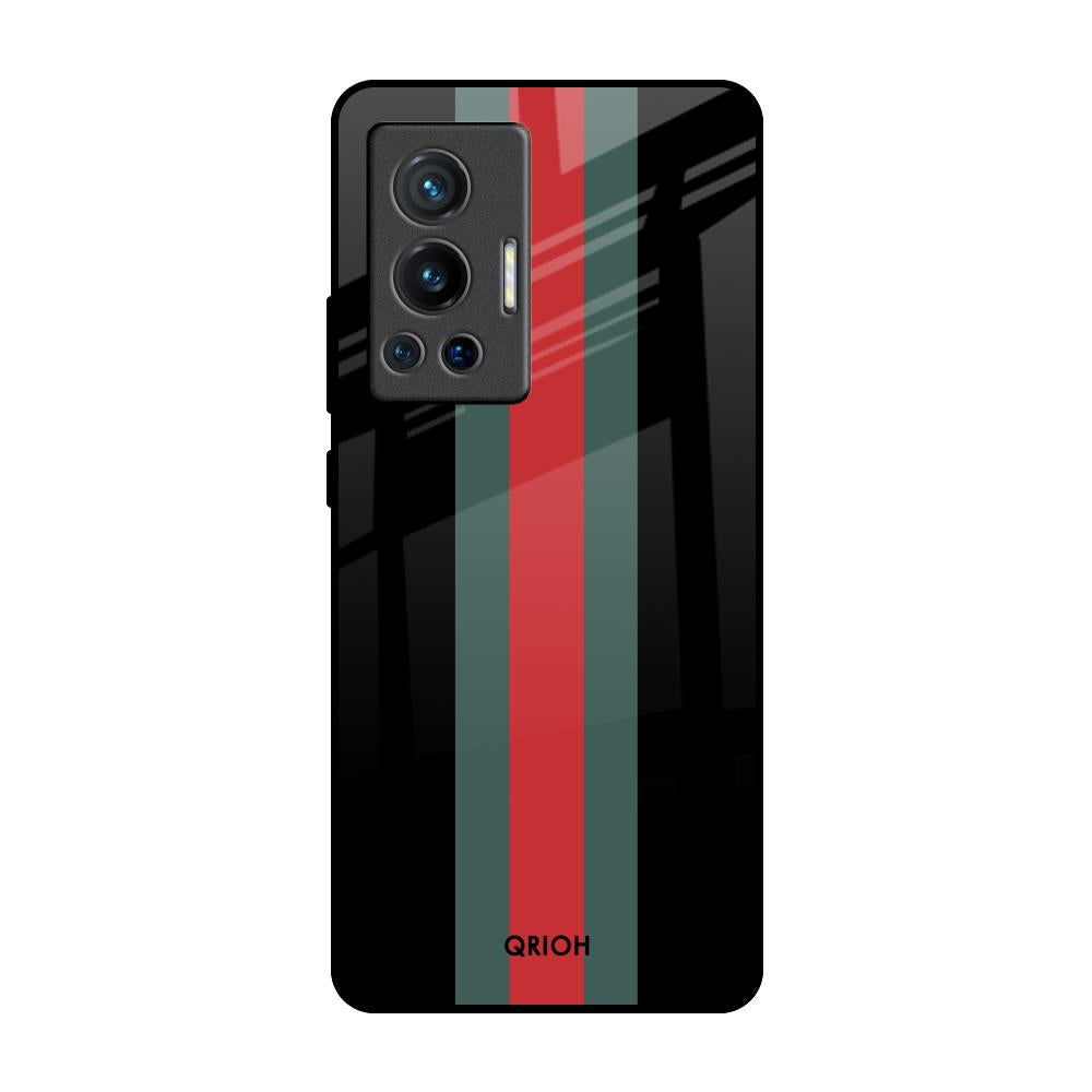 Vertical Stripes Vivo X70 Pro Glass Back Cover Online