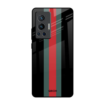 Vertical Stripes Vivo X70 Pro Glass Back Cover Online
