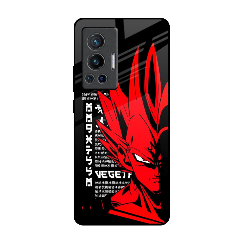 Red Vegeta Vivo X70 Pro Glass Back Cover Online