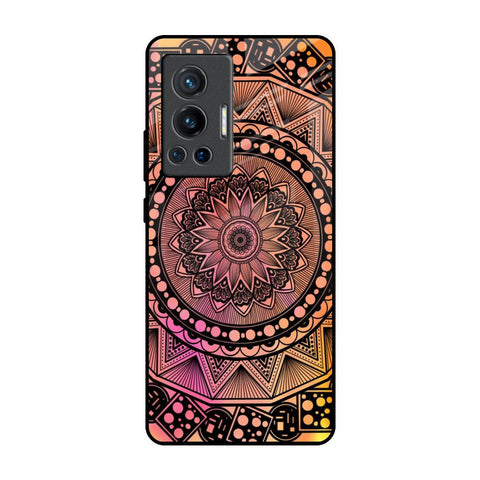 Floral Mandala Vivo X70 Pro Glass Back Cover Online