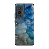 Blue Cool Marble Vivo X70 Pro Glass Back Cover Online