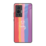 Lucky Abstract Vivo X70 Pro Glass Back Cover Online