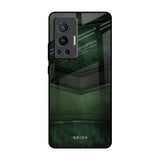 Green Leather Vivo X70 Pro Glass Back Cover Online