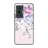 Elegant Floral Vivo X70 Pro Glass Back Cover Online
