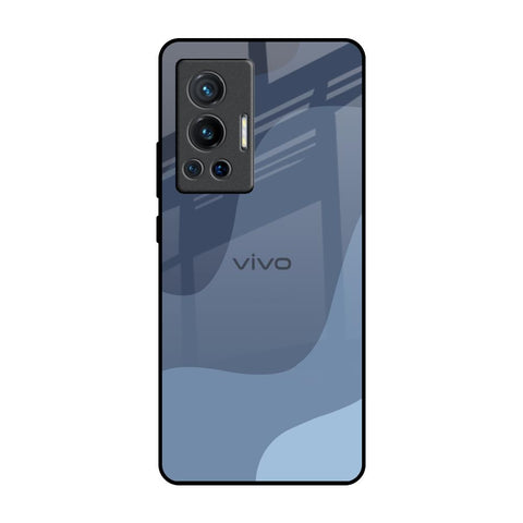 Navy Blue Ombre Vivo X70 Pro Glass Back Cover Online