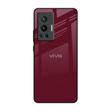 Classic Burgundy Vivo X70 Pro Glass Back Cover Online
