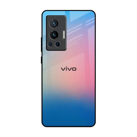 Blue & Pink Ombre Vivo X70 Pro Glass Back Cover Online