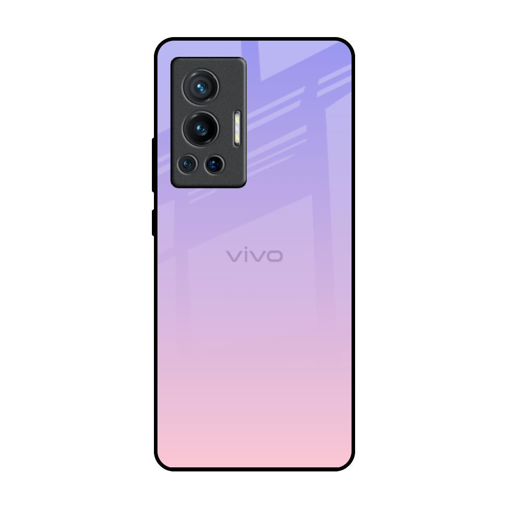 Lavender Gradient Vivo X70 Pro Glass Back Cover Online