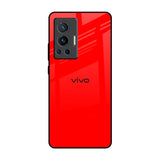 Blood Red Vivo X70 Pro Glass Back Cover Online