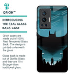Cyan Bat Glass Case for Vivo X70 Pro