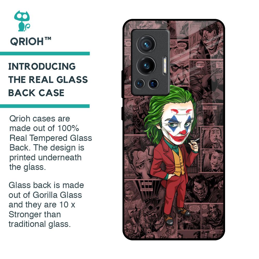 Joker Cartoon Glass Case for Vivo X70 Pro