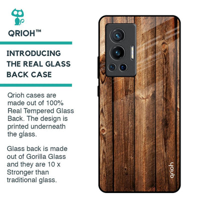Timber Printed Glass Case for Vivo X70 Pro