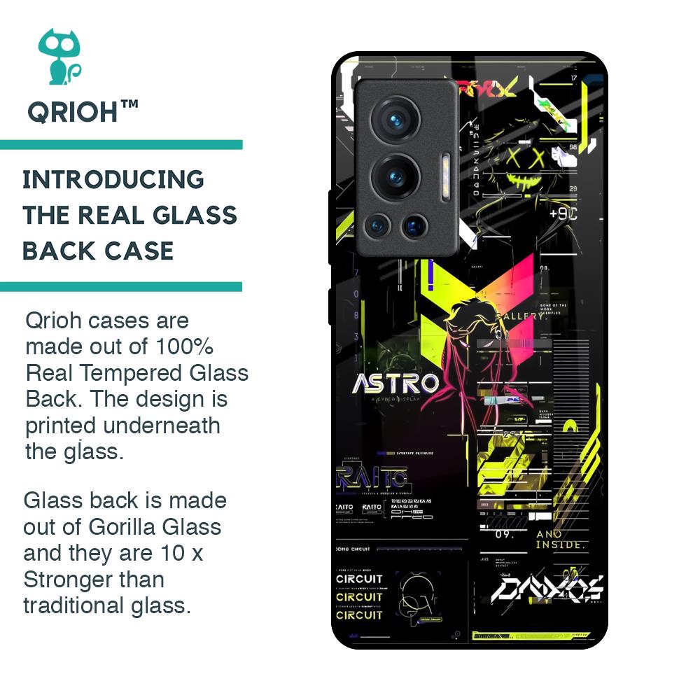 Astro Glitch Glass Case for Vivo X70 Pro