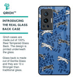 Blue Cheetah Glass Case for Vivo X70 Pro