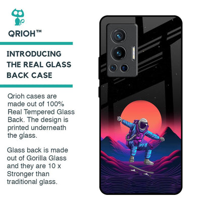 Retro Astronaut Glass Case for Vivo X70 Pro