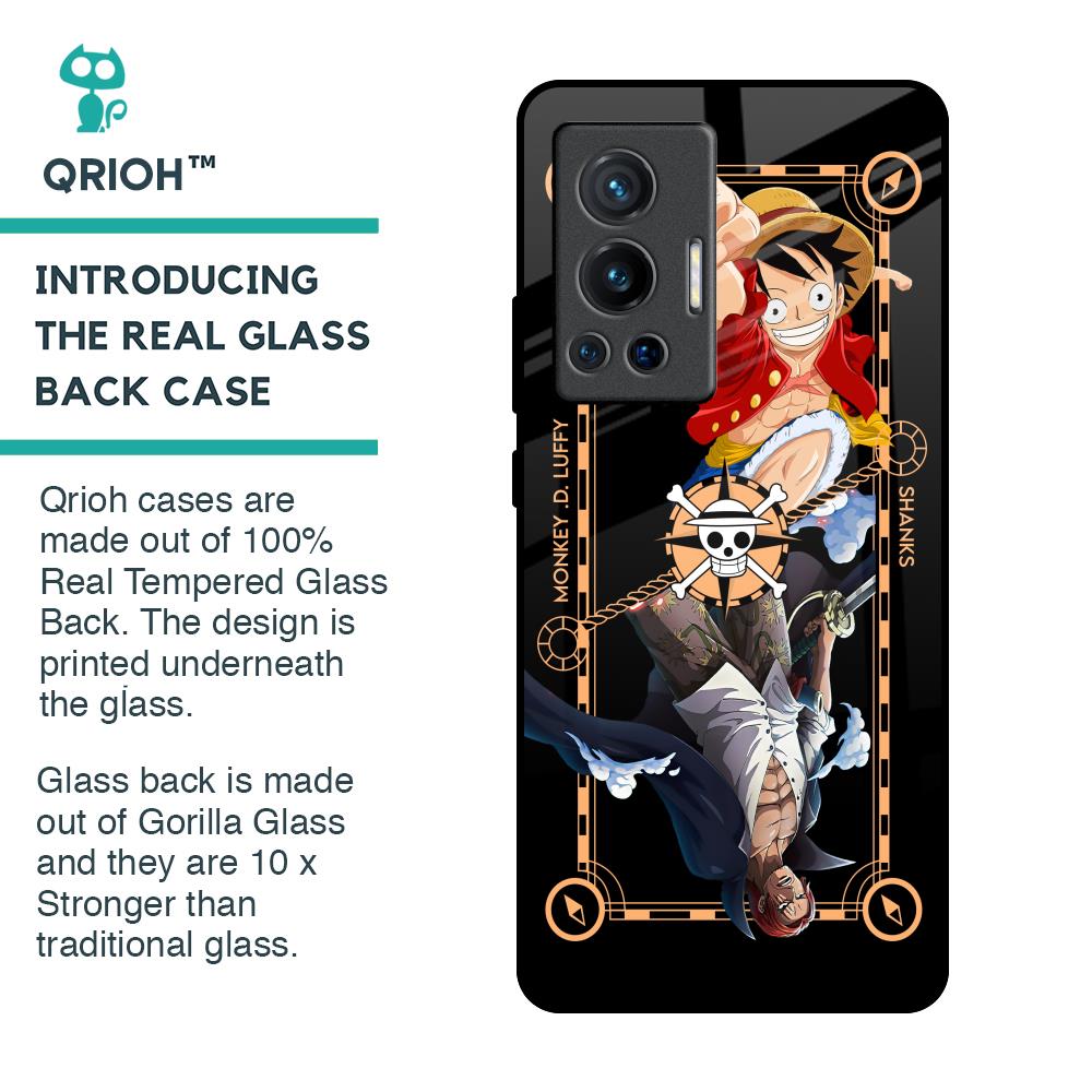 Shanks & Luffy Glass Case for Vivo X70 Pro