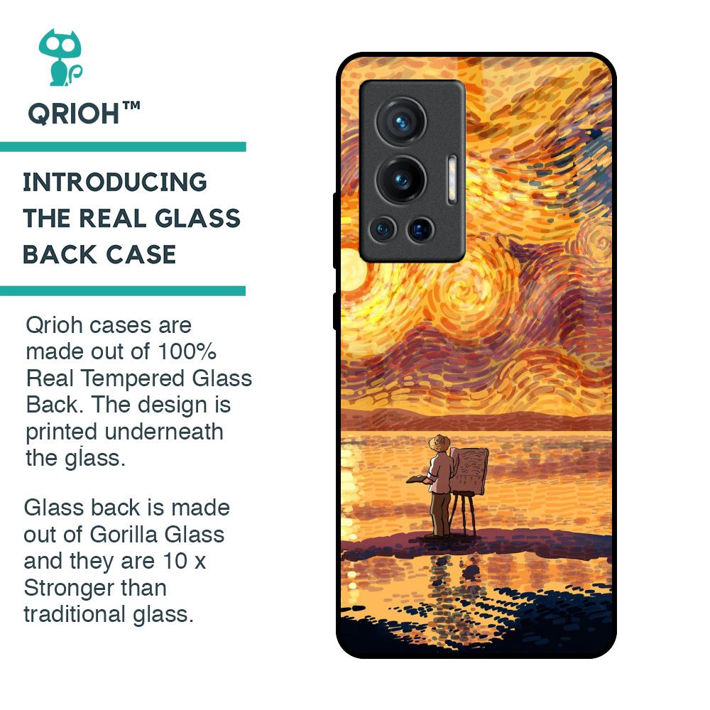 Sunset Vincent Glass Case for Vivo X70 Pro