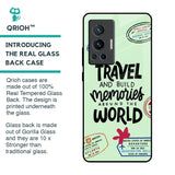 Travel Stamps Glass Case for Vivo X70 Pro